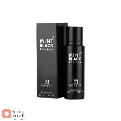 عطر_30_میل_مینت_بلک_امبلم_رووناRovena_Mint_Black